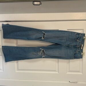 Flare light wash jeans